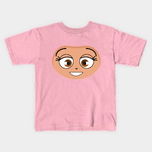 CUTE KAWAII EEKA PEEK-A-BOO FACE Kids T-Shirt